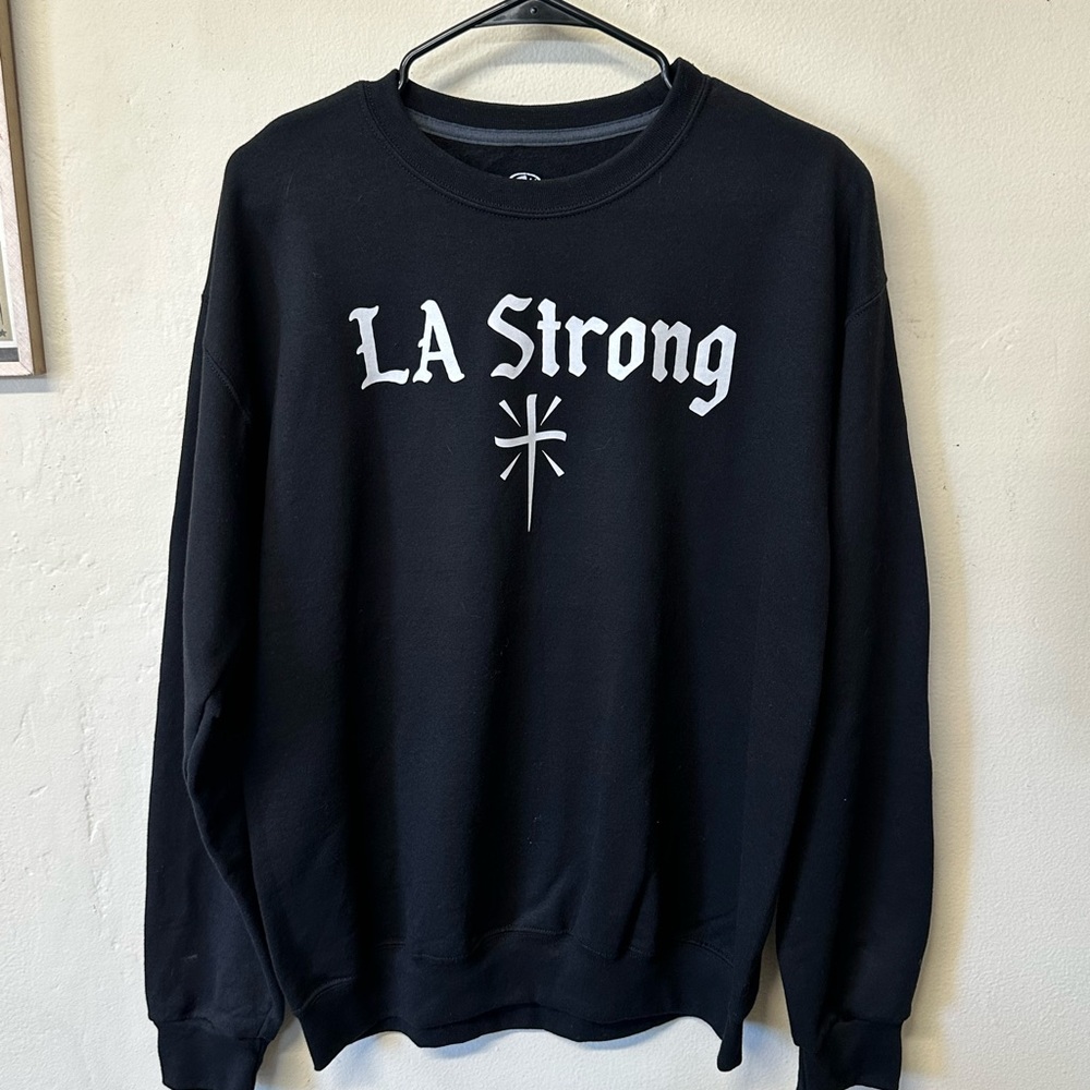 Black LA Strong Men's Sweater